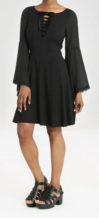 Hell Bunny jurk model Jett mini dress, maat S of M Nieuw, Maat 38/40 (M), Zwart, Nieuw, Ophalen of Verzenden