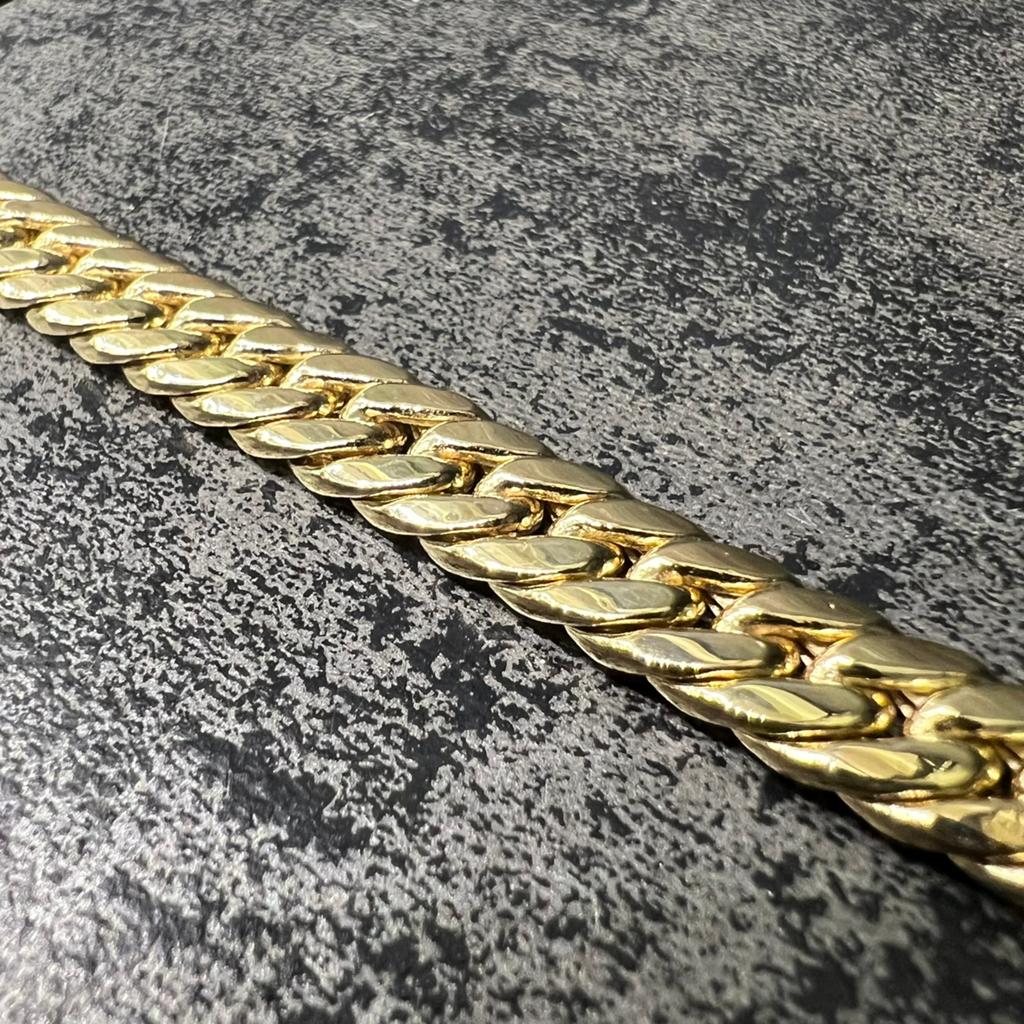 18 karaats gouden gourmet armband, Ophalen of Verzenden, Nieuw, Goud