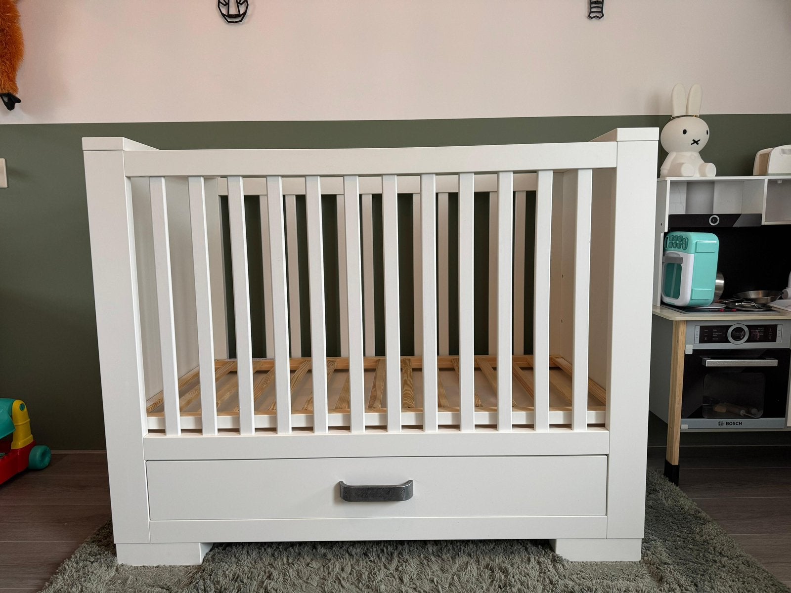 Kidsmill babybedje ledikant commode matras, Ophalen, Zo goed als nieuw