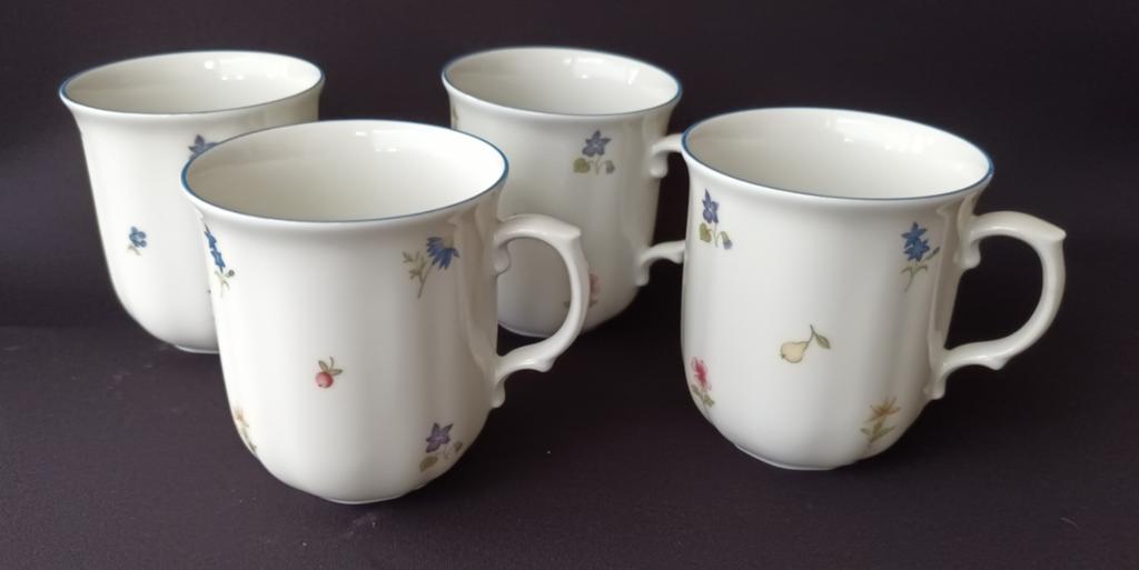 4 koffiebekers Seltmann Weiden, Ophalen of Verzenden, Zo goed als nieuw, Porselein, Overige stijlen