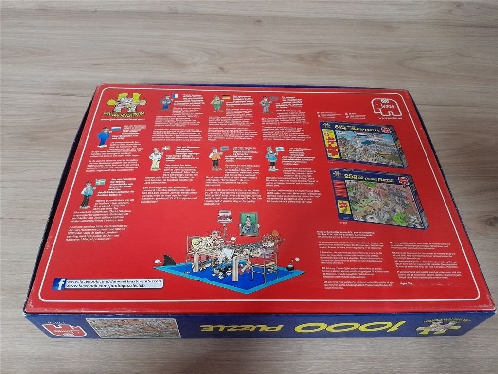 Jan van Haasteren - de tennisbaan - 1000 stuk - s3053, Verzenden, 500 t/m 1500 stukjes, Zo goed als nieuw
