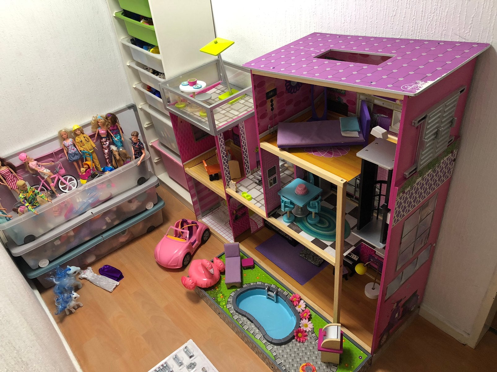 Kidkraft uptown poppenhuis barbiehuis, Ophalen, Gebruikt, Poppenhuis