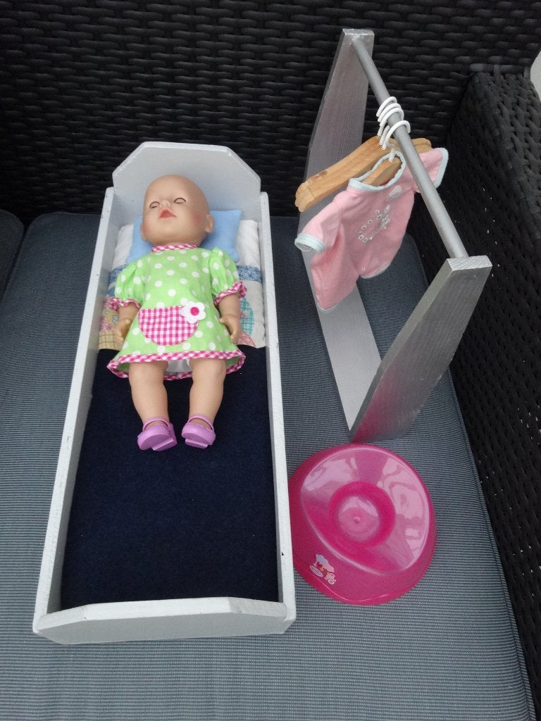 Baby born klein met accessoires, Ophalen, Zo goed als nieuw, Babypop