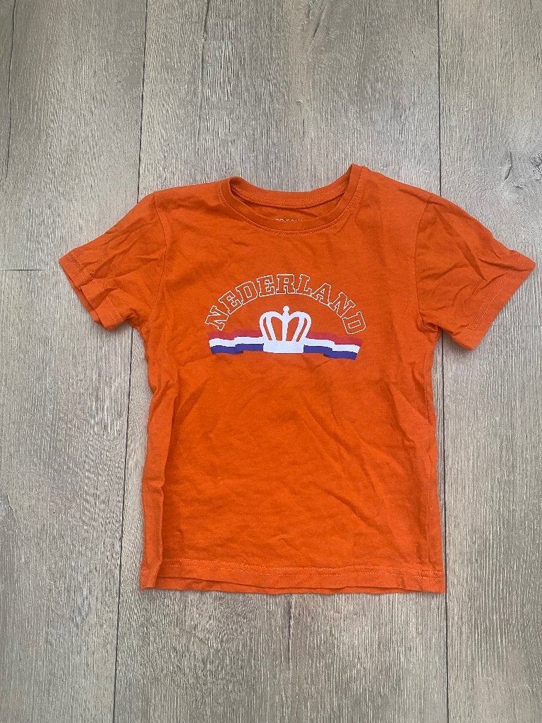 Nederland shirt draagmaat 98, Jongen of Meisje, Ophalen of Verzenden, Zo goed als nieuw, Shirt of Longsleeve