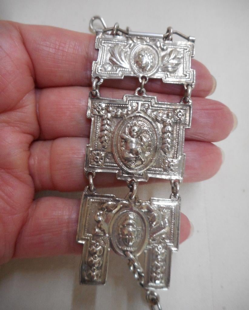 Antieke zilveren Chatelaine nr.1704, Verzenden, Zilver