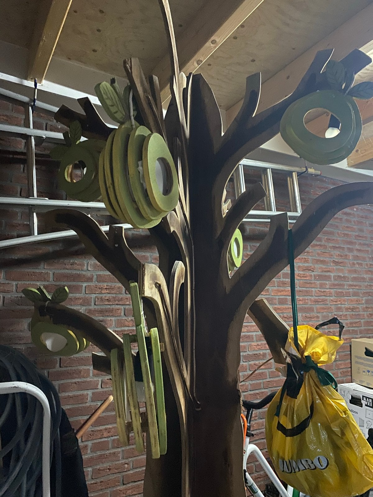 Unieke houten boom met appels, Ophalen, Gebruikt, Overige typen