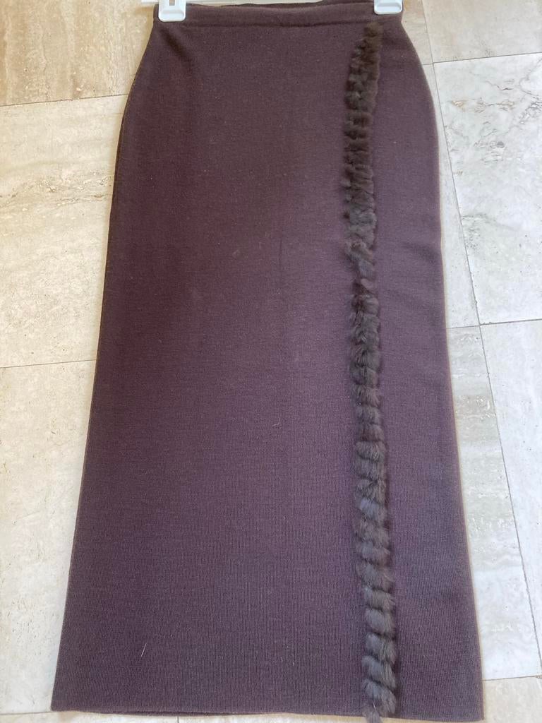 Apriori Lange Gebreide Overslagrok Maat 38, Kleding | Dames, Maat 38/40 (M), Bruin, Ophalen of Verzenden, Zo goed als nieuw