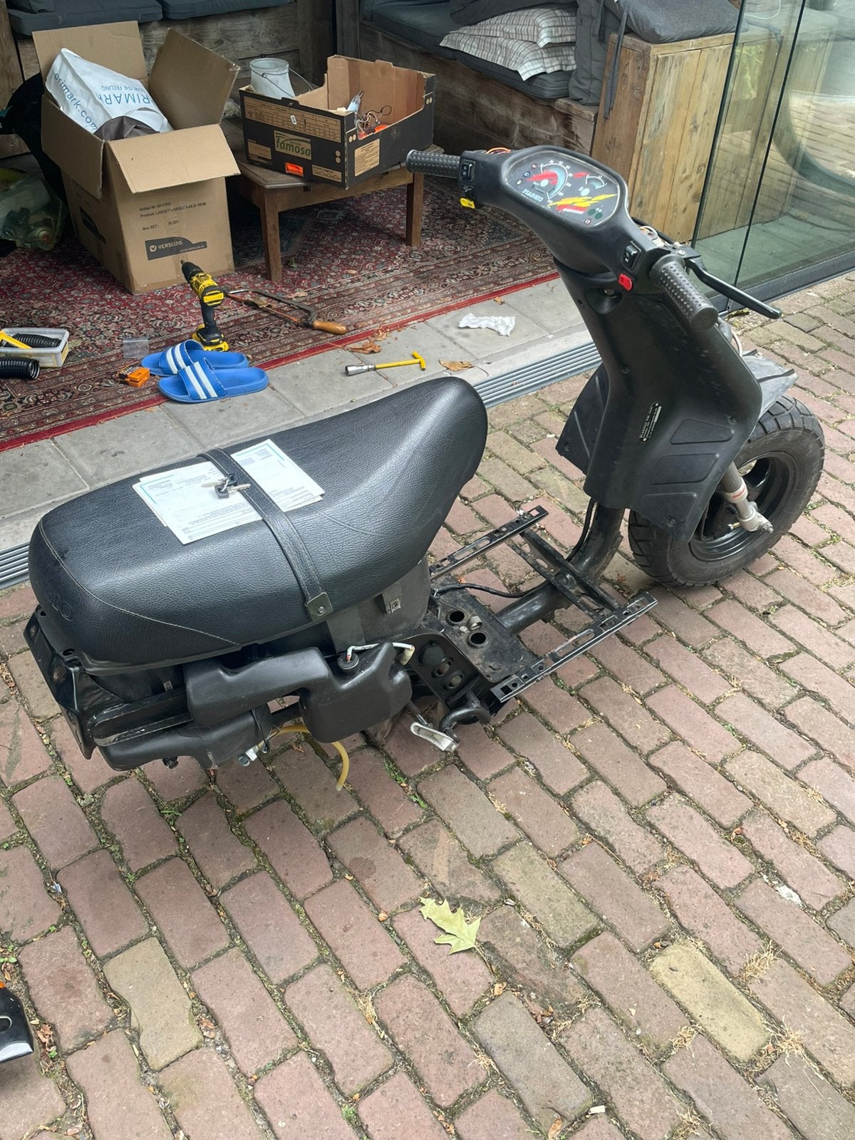 Piaggio Typhoon 125 motorframe duits compleet, Ophalen of Verzenden, Zo goed als nieuw