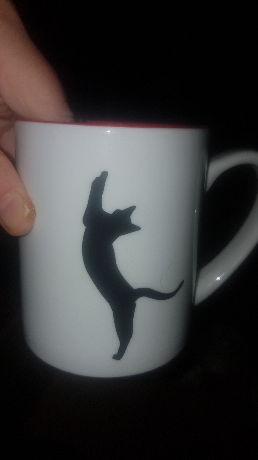 beker met een kat erop, Ophalen, Zo goed als nieuw, Overige stijlen, Mok