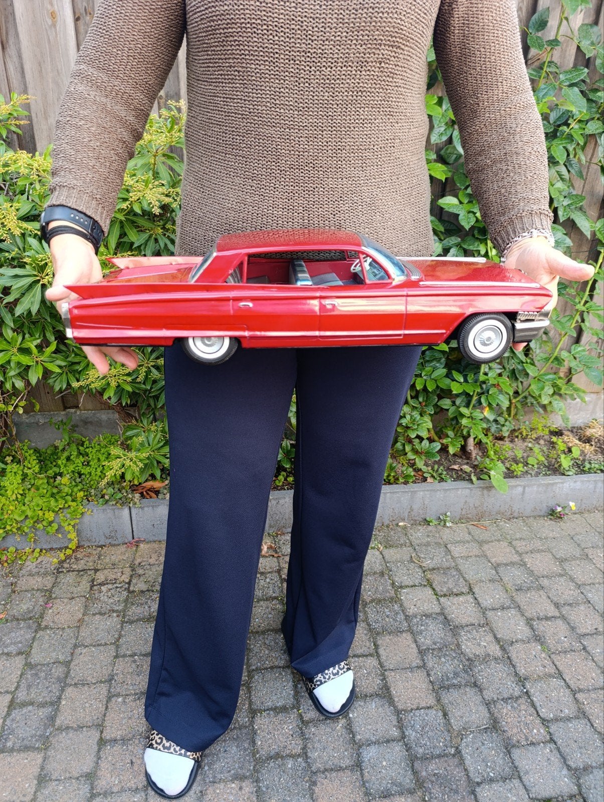 Zeldzame Yonezawa Japan blikken Cadillac 1962 - 56 cm, Ophalen of Verzenden