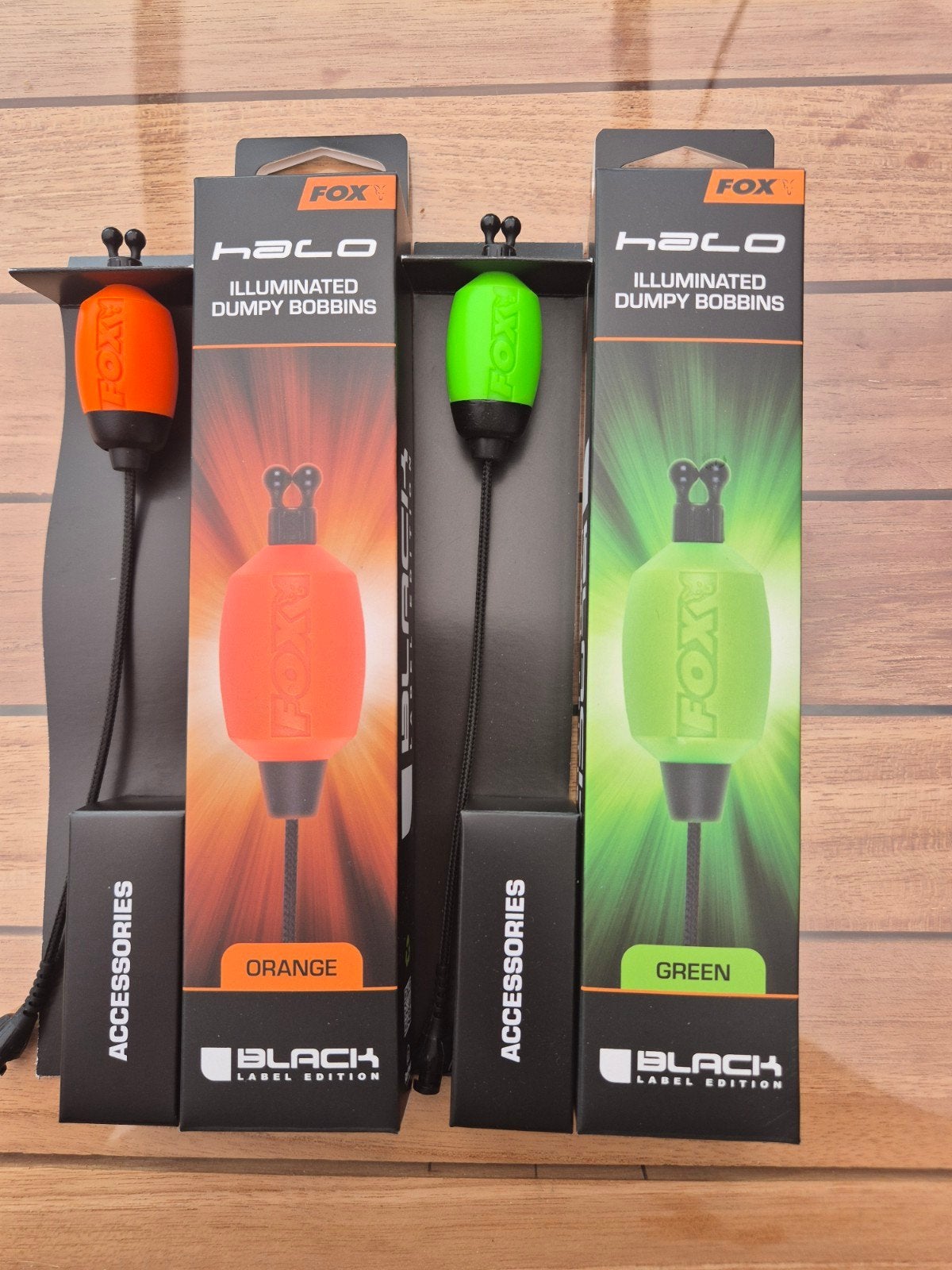 Koop of ruil Fox illuminated Dumpy Bobbins (Oranje & Groen), Watersport en Boten, Hengelsport | Karpervissen, Ophalen of Verzenden