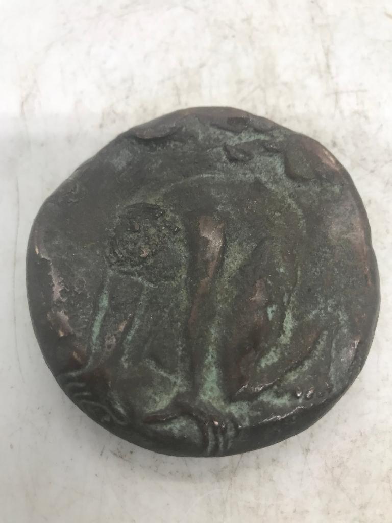 brons religieus plaquette penning, Ophalen of Verzenden, Brons, Buitenland