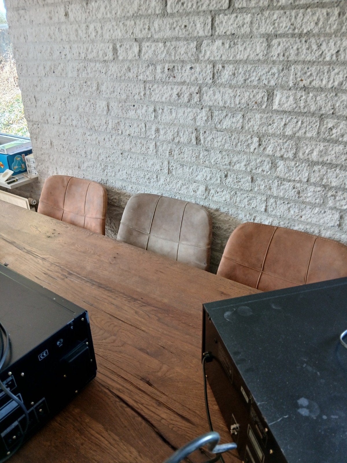 Eettafel en 4 stoelen, Ophalen, Gebruikt, Landelijk, 4 tot 6 stoelen