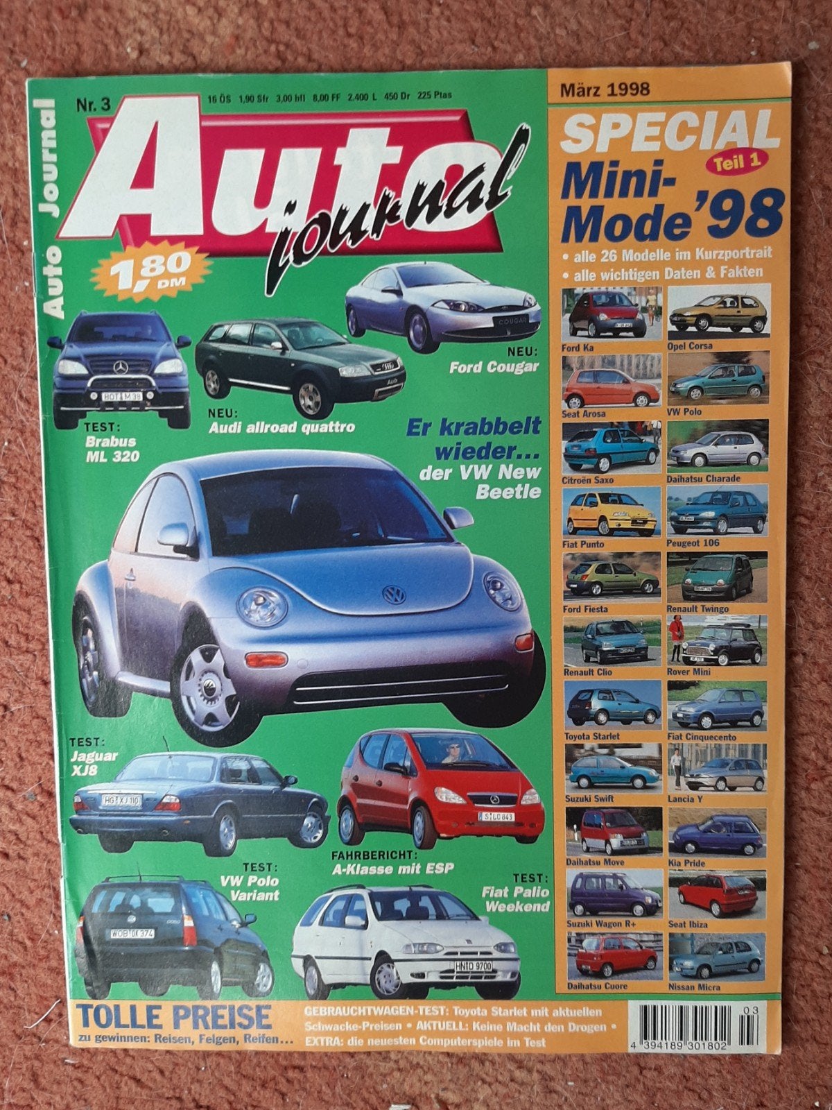 Auto Journal Maart 1998., Boeken, Ophalen of Verzenden, Gelezen, Mercedes