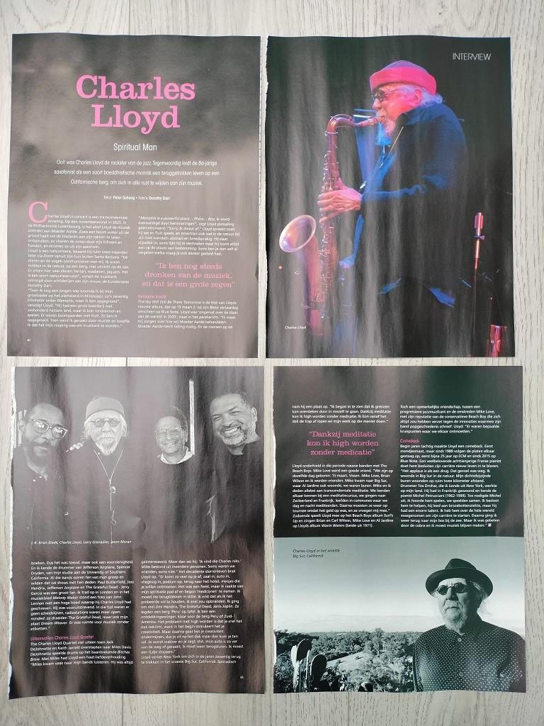 Tijdschrift artikel Charles Lloyd Jazzism magazine 2024, Verzenden, Zo goed als nieuw, Boek, Tijdschrift of Artikel