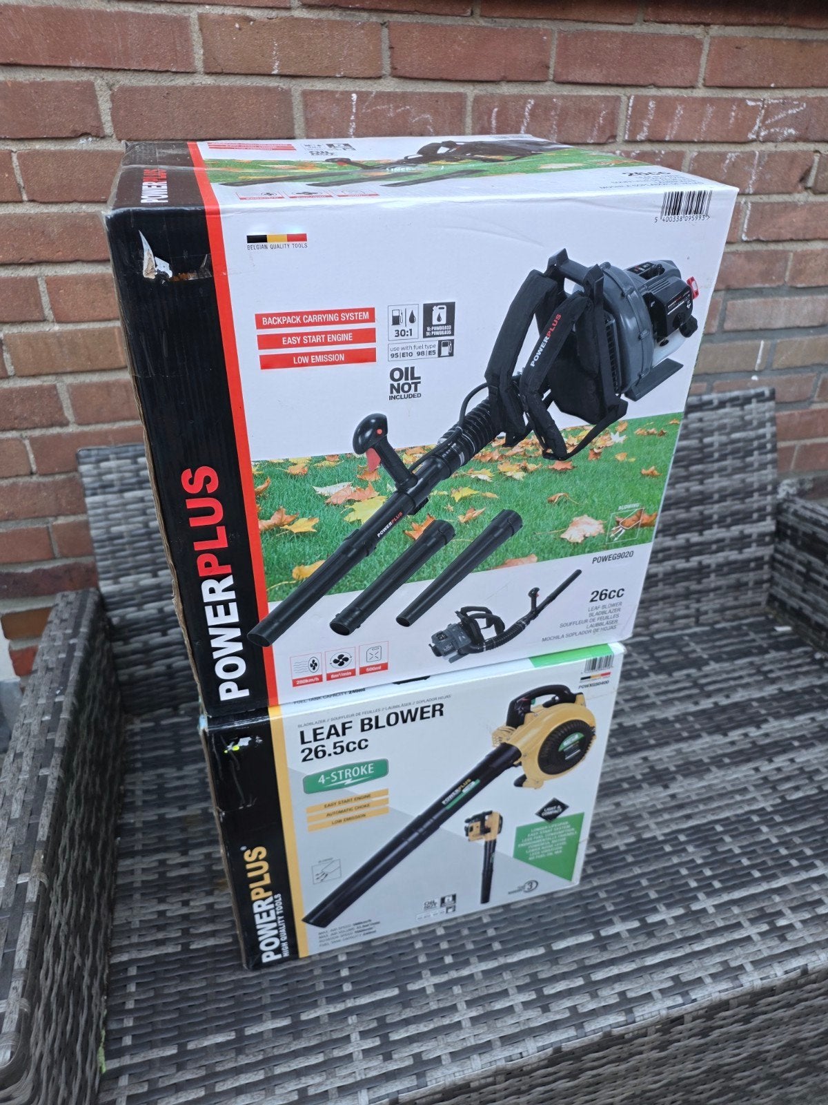 Nieuwe Powerplus Bladblazers: Hand- en Ruggedragen, Tuin en Terras, Ophalen, Nieuw, Benzine, Powerplus