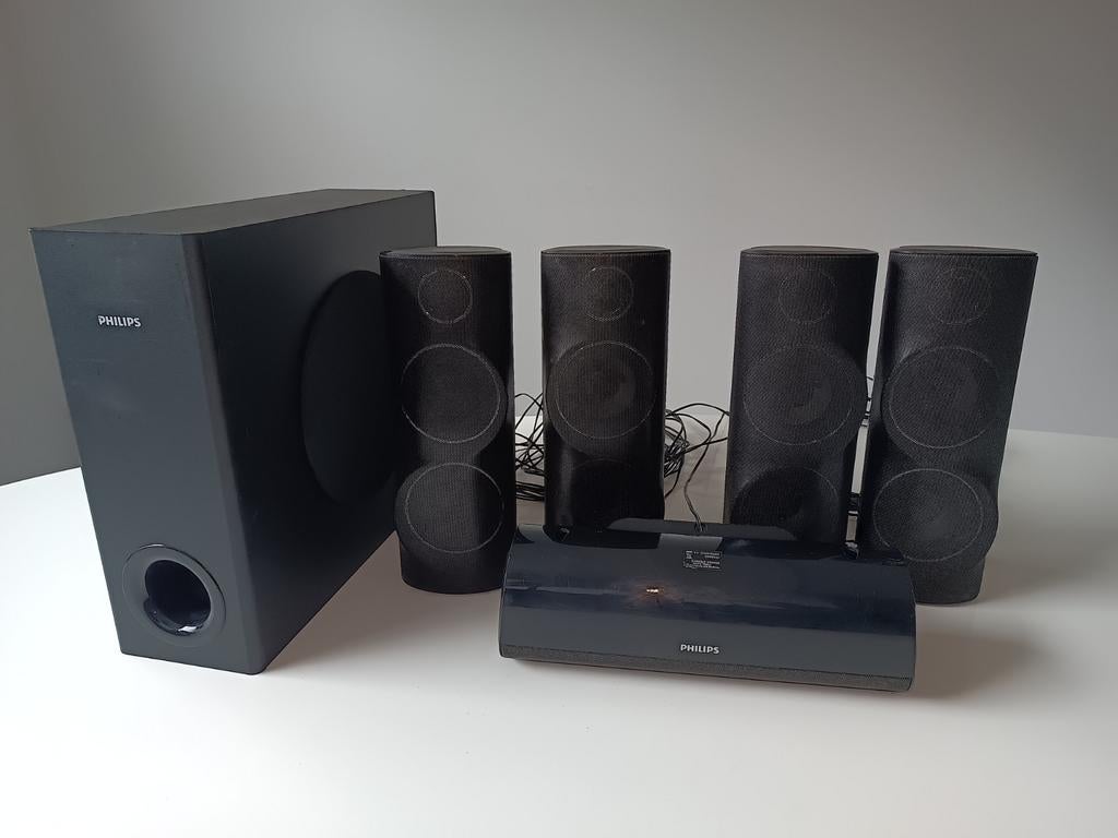 Philips 5.1 Home Cinema-set met subwoofer en speakers, Ophalen of Verzenden, Philips