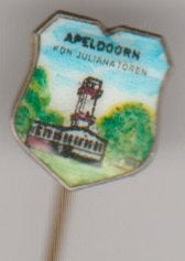 Apeldoorn speld emaille, Verzamelen, Speldjes, Pins en Buttons, Verzenden, Zo goed als nieuw, Overige onderwerpen