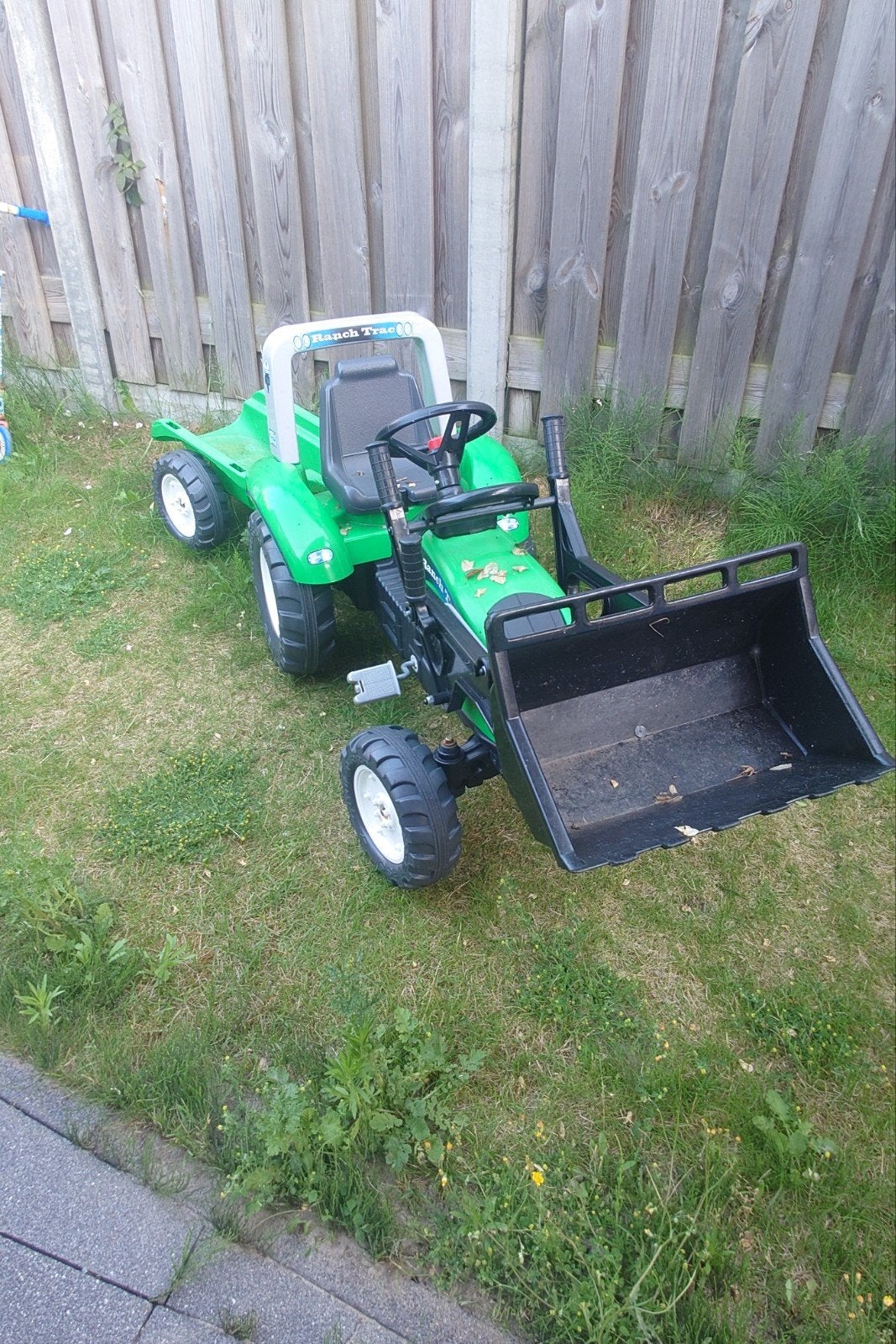 Groene Ranch tractor met kar, Ophalen, Gebruikt