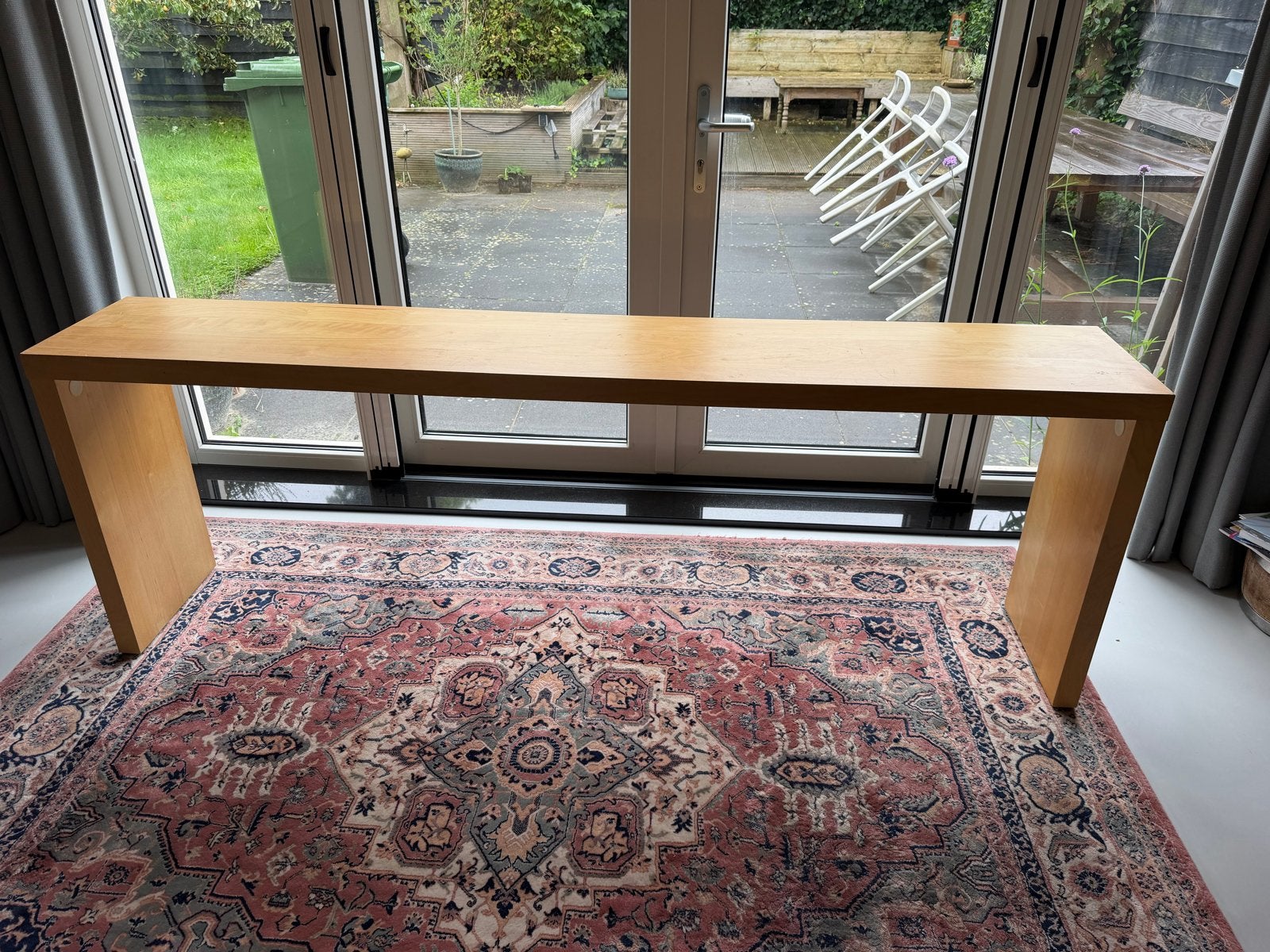 IKEA Malm bedtafel / desktop bed (211x36x74 cm), Ophalen, Gebruikt, 200 cm of meer, Overige houtsoorten