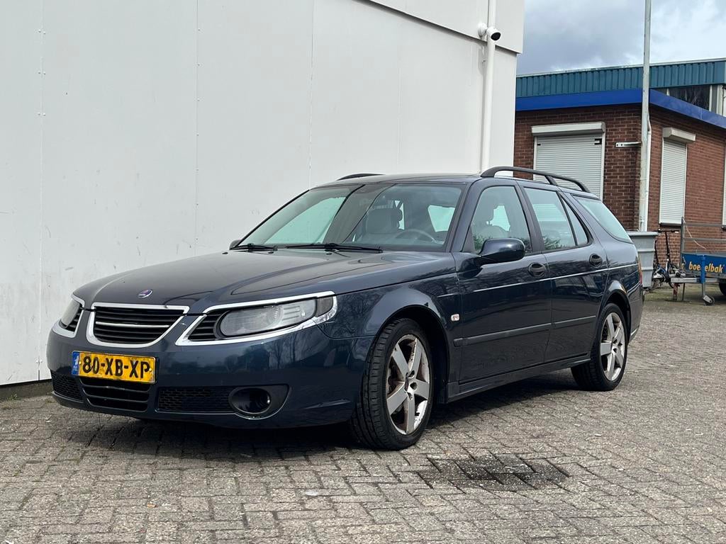 Saab 9-5 1.9 TID Sport Estate 2007 Blauw, Auto's, Saab, Voorwielaandrijving, 15 km/l, 1800 kg, 4 cilinders
