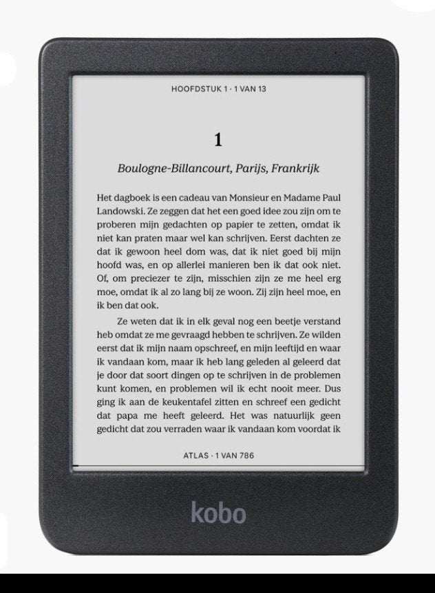 Kobo Clara ereader zwart - Zo goed als nieuw met hoesje, 8 GB, 6 inch of minder, Kobo, Ophalen of Verzenden