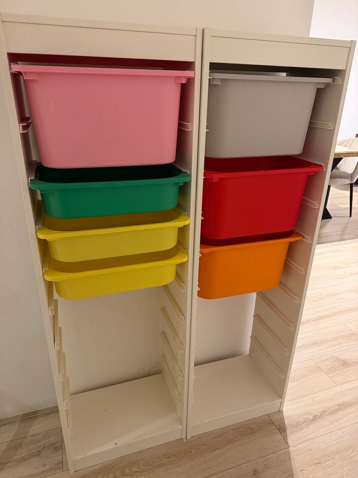 Ikea Trofast kast met gekleurde bakken, Ophalen, Gebruikt, Kast