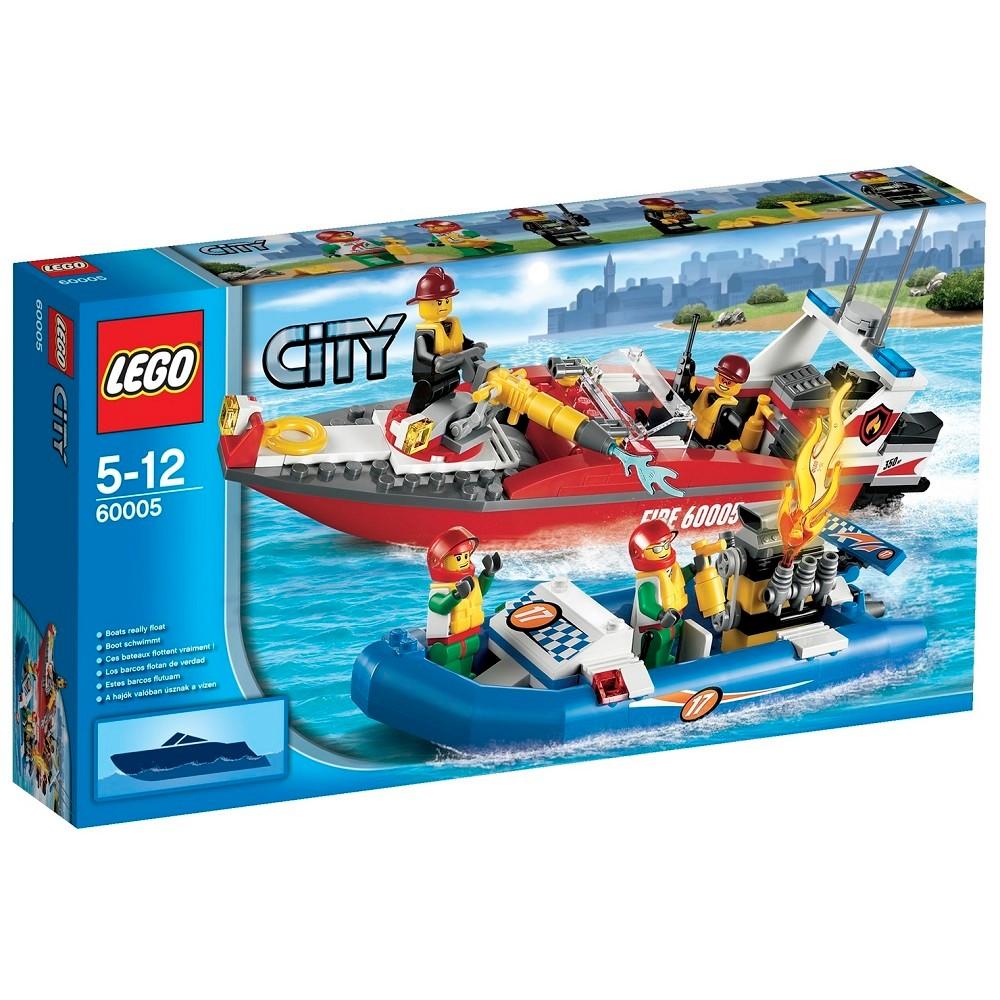 LEGO City 60005: Brandweerboot          * 't LEGOhuis *, Lego, Nieuw, Ophalen of Verzenden, X