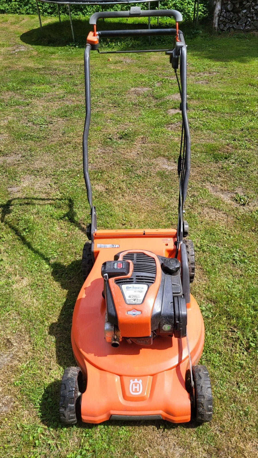 Husqvarna grasmaaier LC353 Electrische start.  Breed maaidek, Ophalen, Cirkelmaaier, Gebruikt, Benzine-grasmaaier