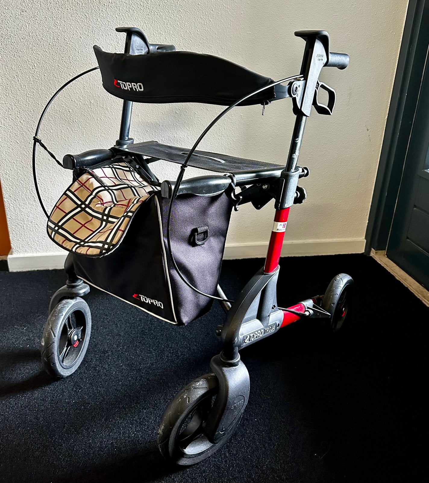 Topro Troja rode 2G rollator met tasje., Diversen, Ophalen, Lichtgewicht, Gebruikt