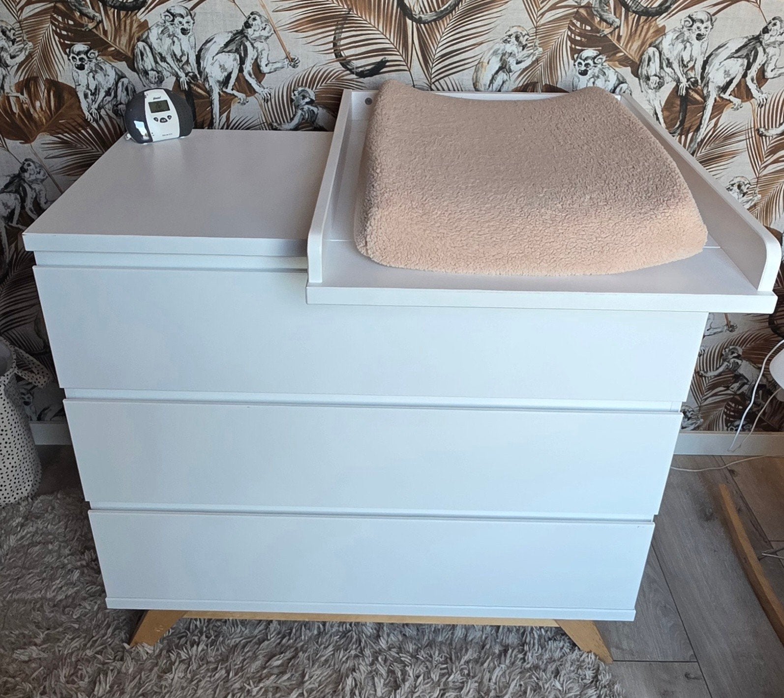 Bopita Commode en Ledikant - Lynn Wit/Naturel, Ophalen, Gebruikt, 140 tot 160 cm, 70 tot 85 cm