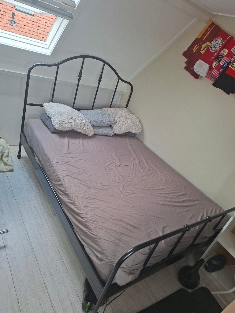 Bed, Ophalen, 140 cm, Twijfelaar, 200 cm