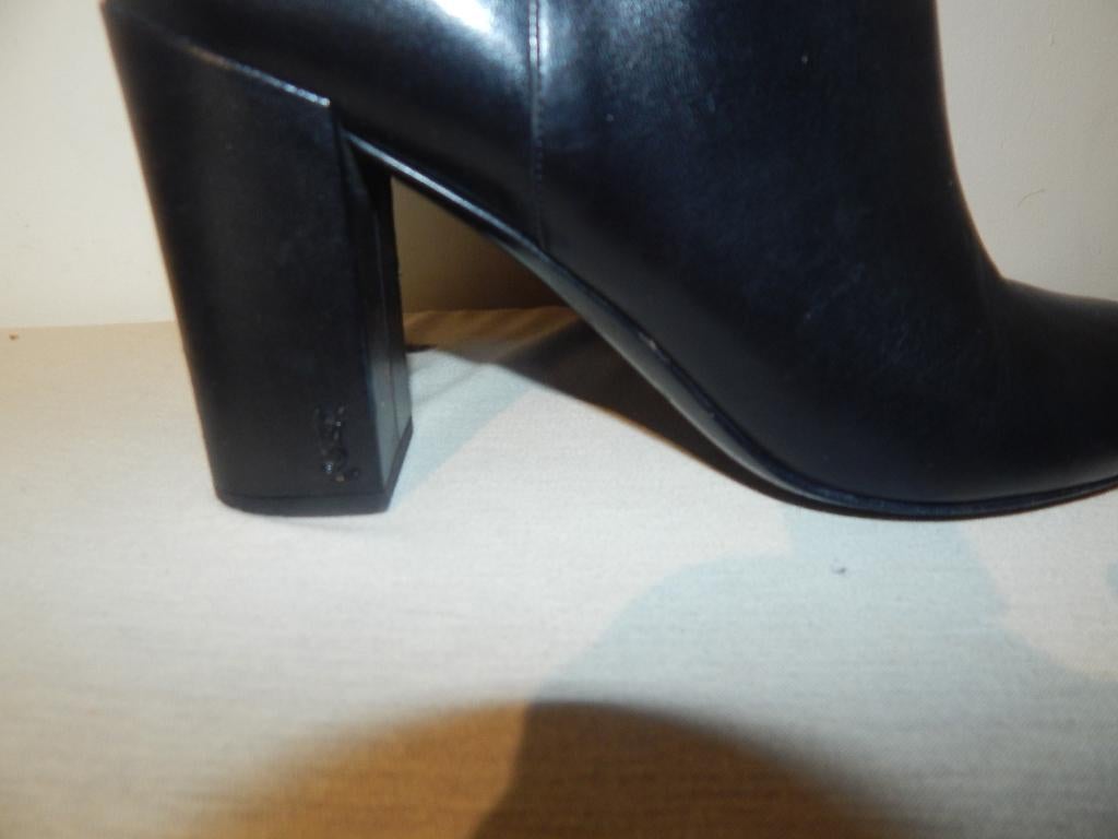 Saint Laurent zacht leren laarzen merklogo zijkant hak 40, Verzenden, Zwart, Lage of Enkellaarzen, Saint Laurent