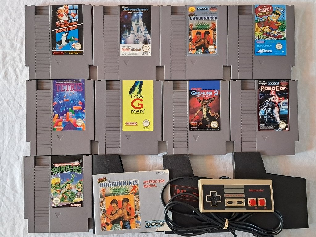 9 Nintendo NES Games + Handleiding & Controller Te Koop, Spelcomputers en Games, Games | Nintendo NES, Gebruikt, Avontuur en Actie
