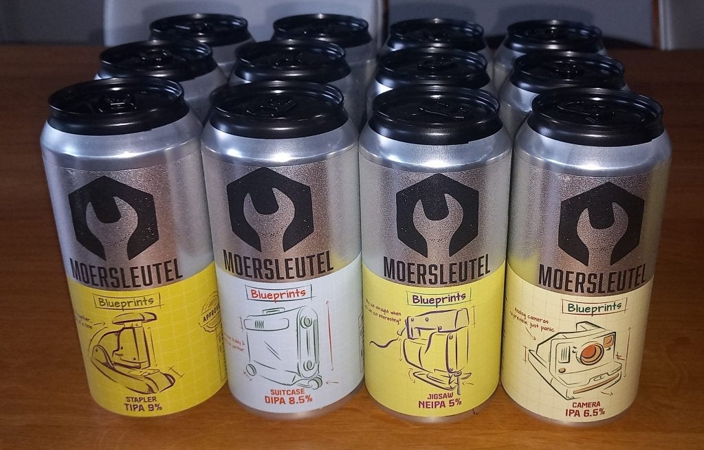 Moersleutel Blueprints Craft Bier Blikken- Diverse Smaken, Verzamelen, Biermerken, Verzenden, Nieuw, Flesje(s), Overige merken