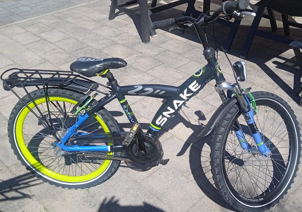 Batavus Snake 22 inch., Fietsen en Brommers, Fietsen | Jongens, Zo goed als nieuw, 22 inch, Versnellingen, Schijfrem, Ophalen