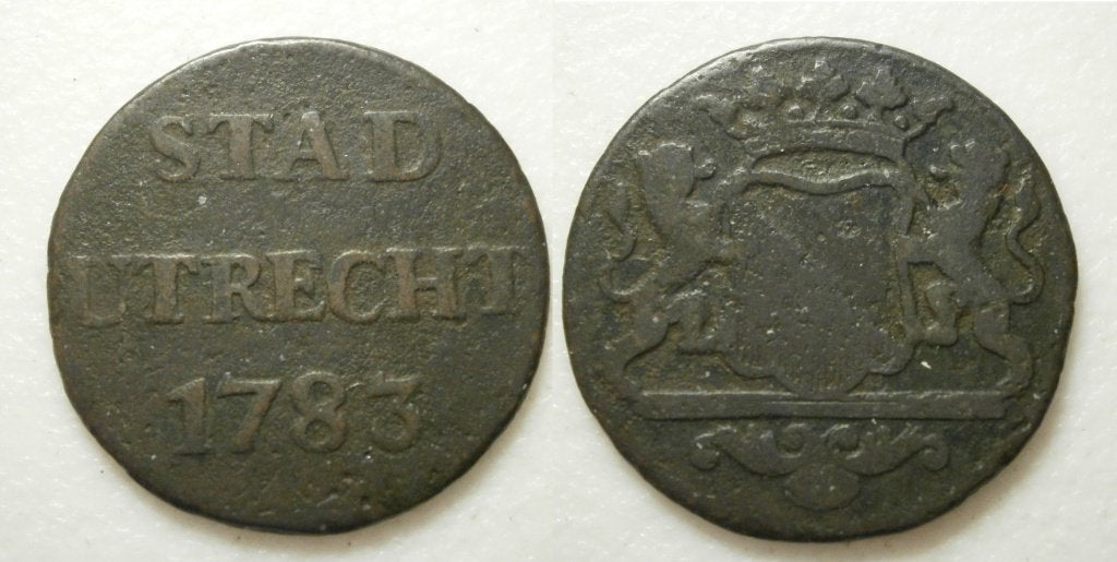 PD11496 Utrecht Stad Duit 1783, Postzegels en Munten, Ophalen of Verzenden, Vóór koninkrijk, 1 cent, Losse munt