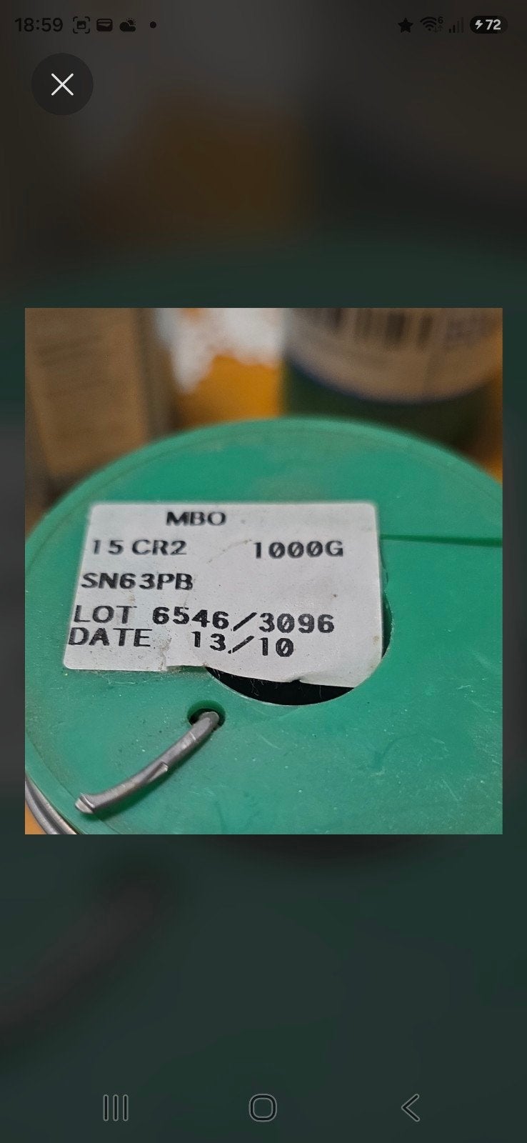 soldeertin m.b.o.1.5mm 1000 gram, Ophalen of Verzenden, Zo goed als nieuw, Overige formaten