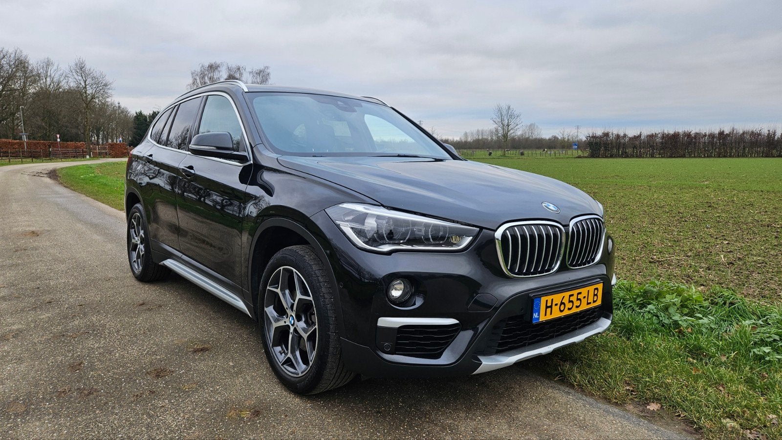 BMW X1 Sdrive18i 136pk 2018 Zwart, Auto's, 136 pk, Zwart, Zwart, Leder