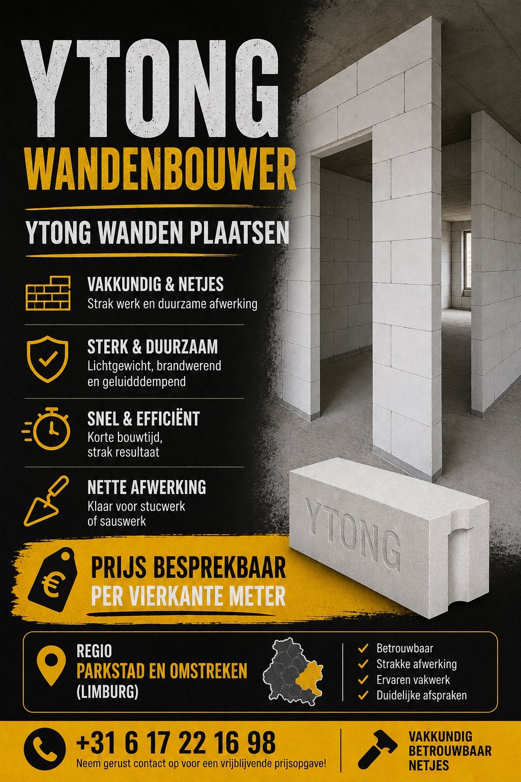 Zoekt u een wandenbouwer., Ophalen, Zo goed als nieuw