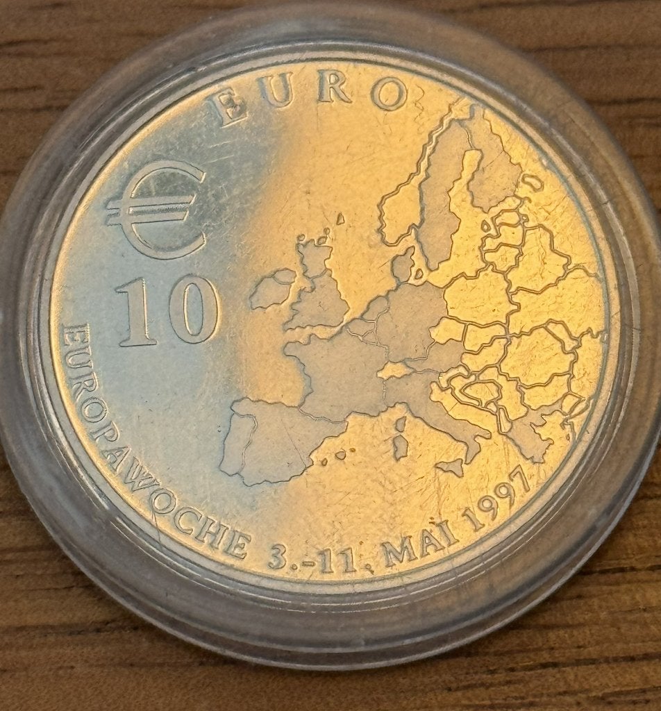 Duitsland Berlijn 10 Euro 1997 in capsule, Ophalen of Verzenden, Duitsland, 10 euro