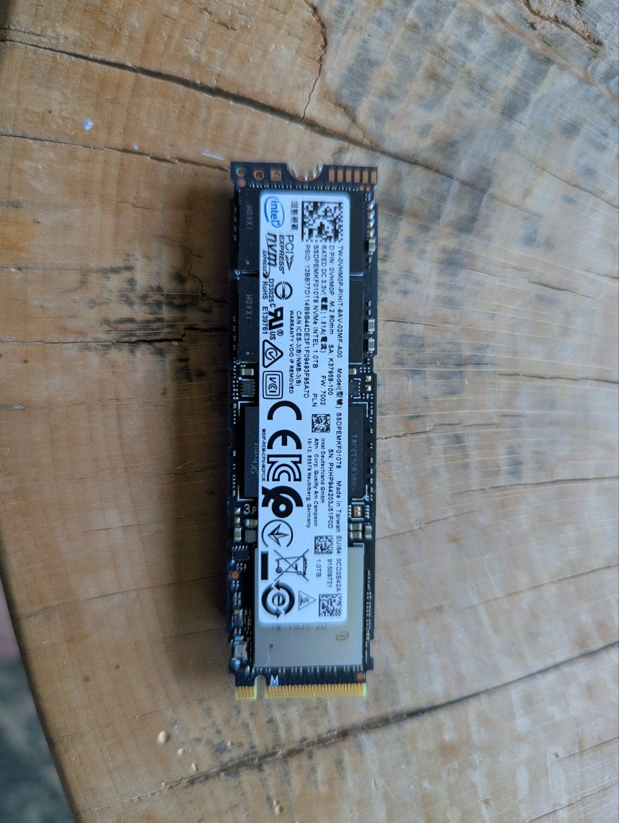 Intel 1TB NVMe SSD - Snelle opslag voor uw systeem, Computers en Software, Harde schijven, Intern, Gebruikt, Server, SSD