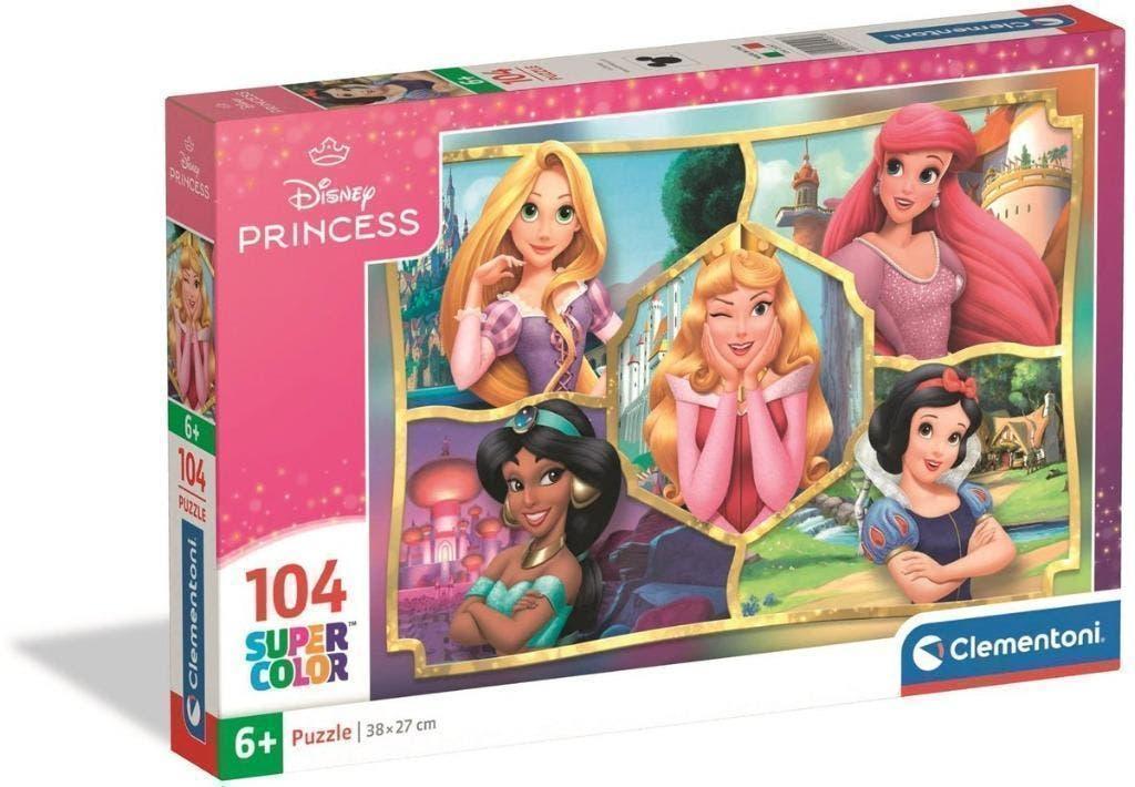 Disney Princess Puzzel - 104 stukjes - Clementoni Legpuzzel, Ophalen of Verzenden, Meer dan 50 stukjes, Nieuw, 6 jaar of ouder