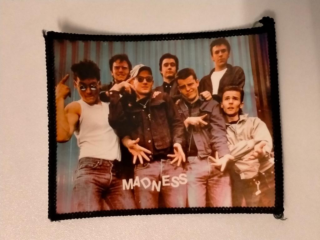 Madness foto ska muziek band patch embleem vintage RARE, Ophalen of Verzenden, Nieuw, Kleding