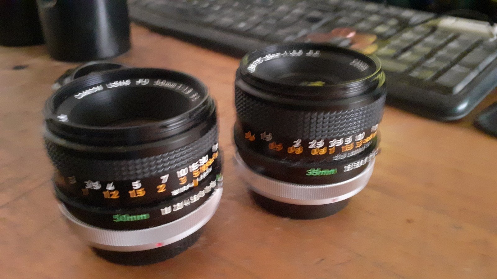 Canon FD 50mm f1.8 s.c en de Canon FD 35mm f3.5 s.c, Audio, Tv en Foto, Fotografie | Lenzen en Objectieven, Ophalen of Verzenden