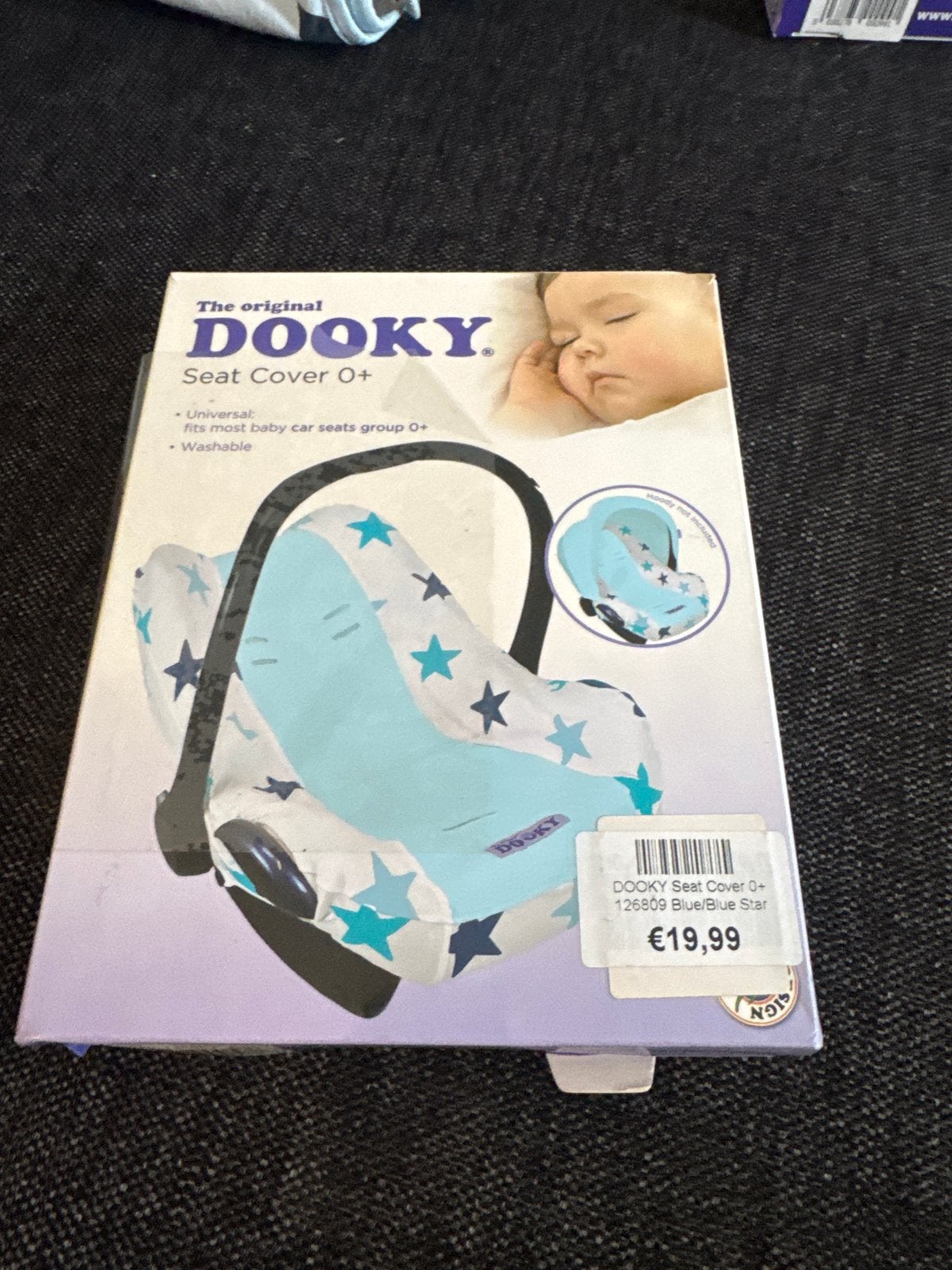 Dooky Autostoelhoes 0+ Blue/Blue Star - Nieuw, Ophalen of Verzenden, Nieuw, 0 t/m 13 kg, Overige merken