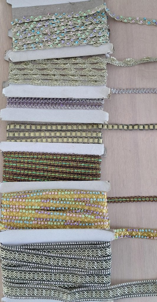 Partijtje galonband met goud, zilver en pailletten, Verzenden, Nieuw, Overige typen