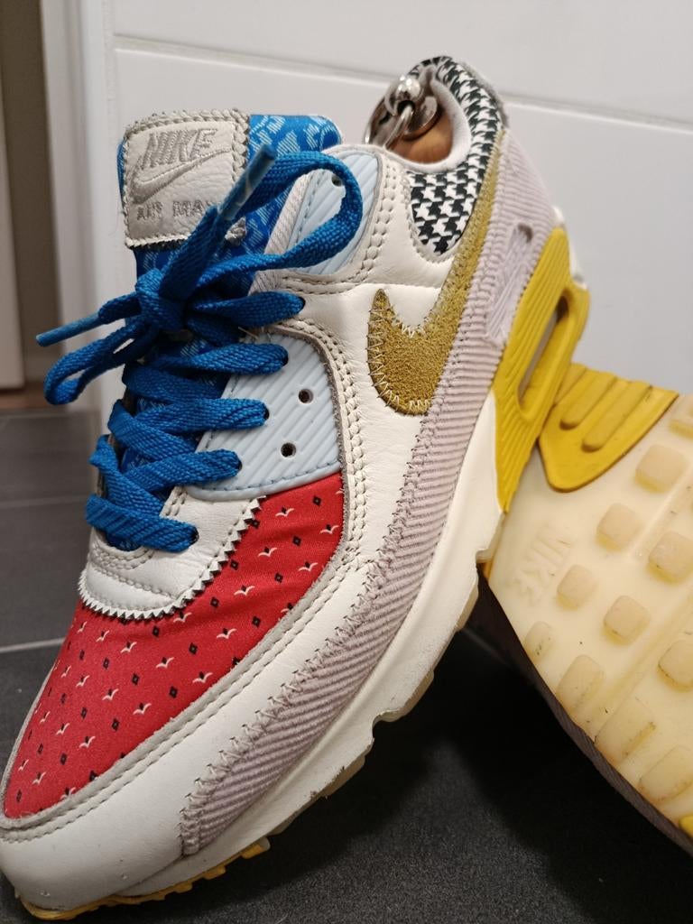 Nike WMNS Air Max 90 'Patchwork' w44 men's 44.5, Overige kleuren, Nike, Ophalen of Verzenden, Sneakers of Gympen