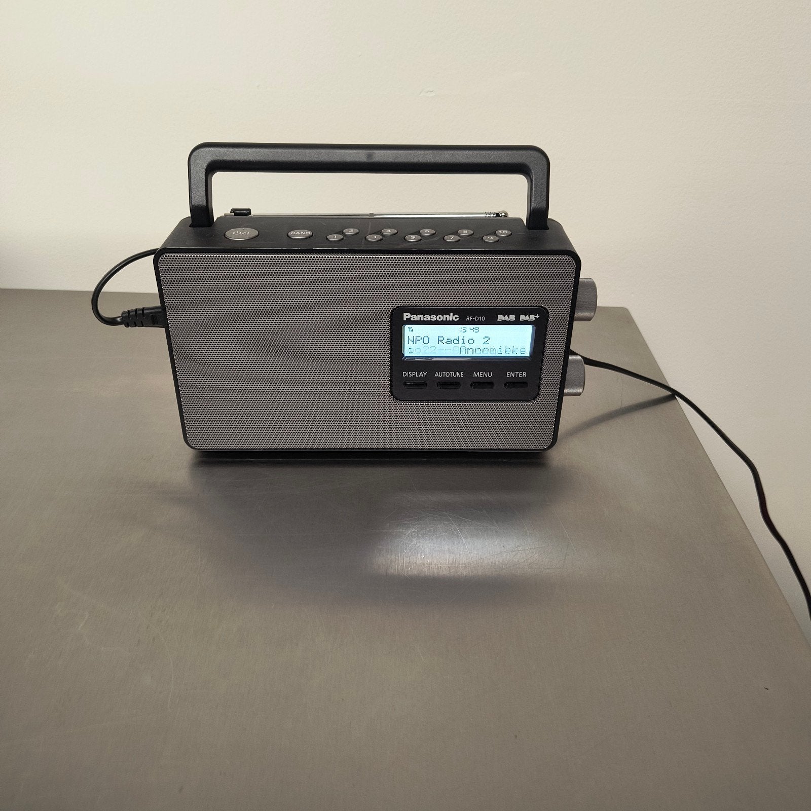 dab radio Panasonic, fm, Ophalen of Verzenden, Zo goed als nieuw