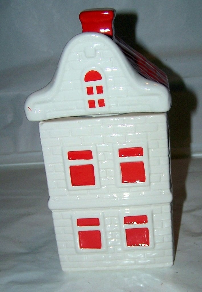Postcodeloterij huis/koekjespot/voorraadpot. Nwst., Nieuw, Ophalen of Verzenden, Voorraadpot, Steen/keramiek